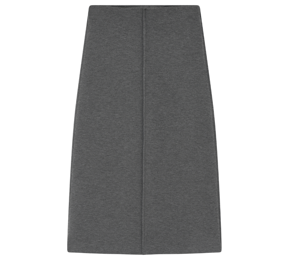 Suzie Scuba nederdel - Medium Grey Melange